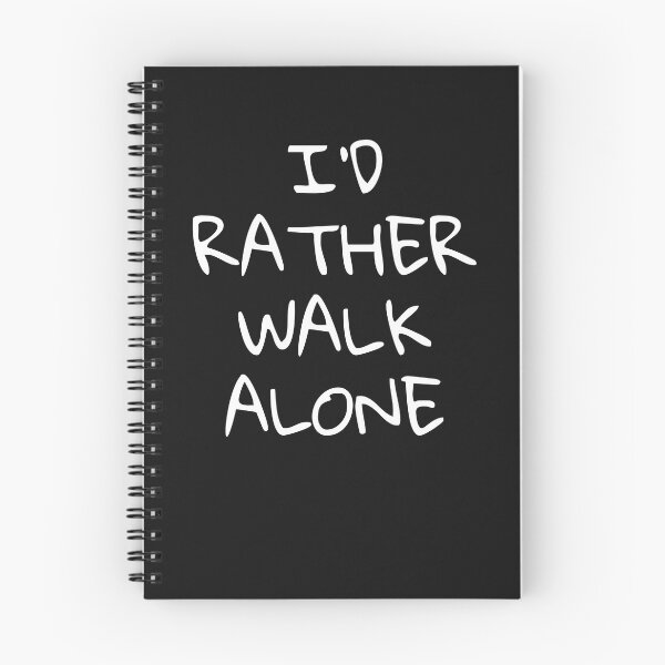 Item preview, "I'd Rather Walk Alone" Funny Football Print designed and sold by TopTrendNow.
