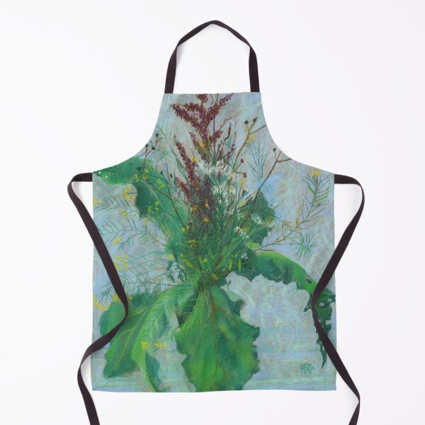 Item preview, Burdock Leaves, Sorrel and Autumn Herbs, Pastel Painting designed and sold by Julia Khoroshikh.