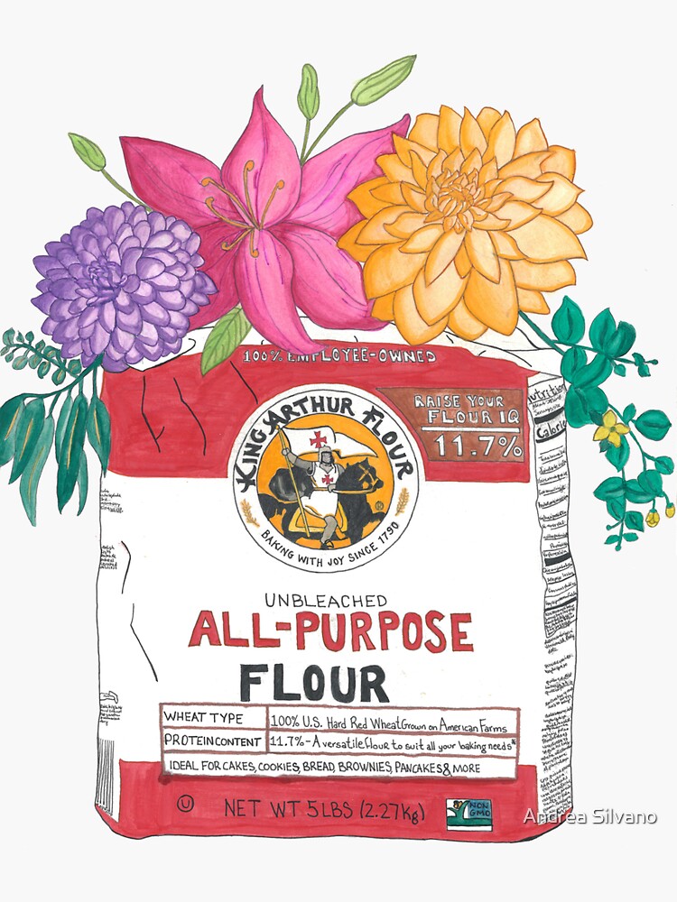 "AllPurpose Flowers" Sticker for Sale by AndreaSilvano Redbubble