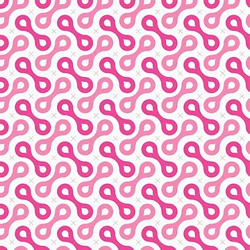 Artwork thumbnail, Splitting Cells Geometric Pattern – Fuchsia by RoguePatterns