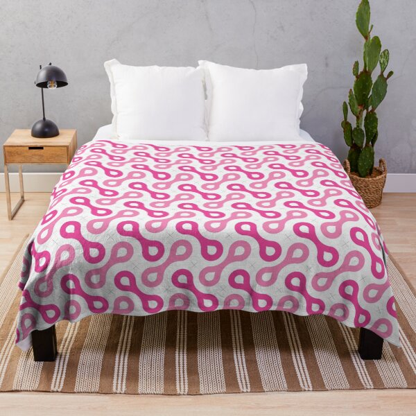 Item preview, Splitting Cells Geometric Pattern – Fuchsia designed and sold by RoguePatterns.