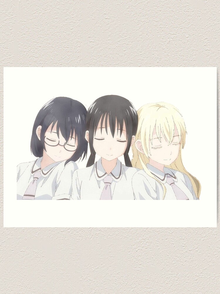 asobi asobase gang art print by snailhunter66 redbubble redbubble