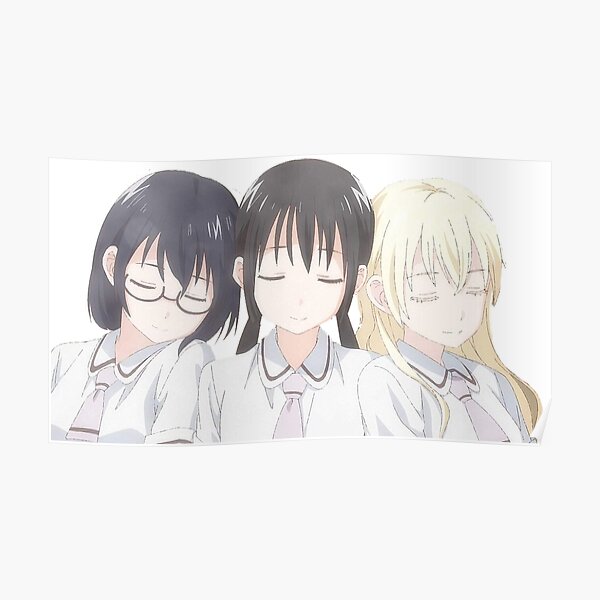 asobi asobase wall art redbubble redbubble