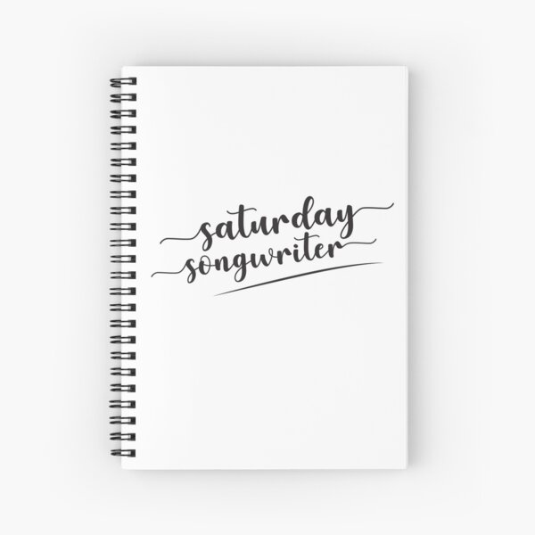 Saturday Songwriter Swish (black) Spiral Notebook