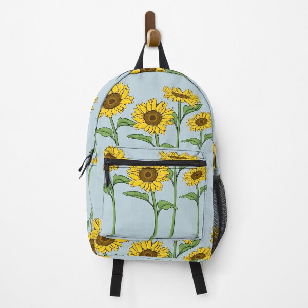 Item preview, Sunflowers summer wildflowers happy floral sky blue designed and sold by shantiru.