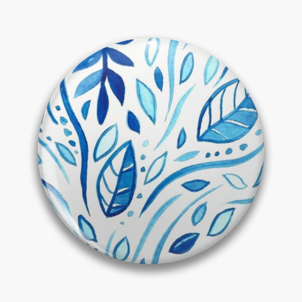 Item preview, Blue Autumn Leaves Pattern designed and sold by VivtheFish.