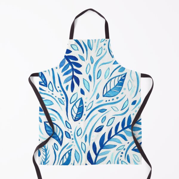 Aperçu de l'œuvre Motif de feuilles d'automne bleu créée et vendue par VivtheFish.