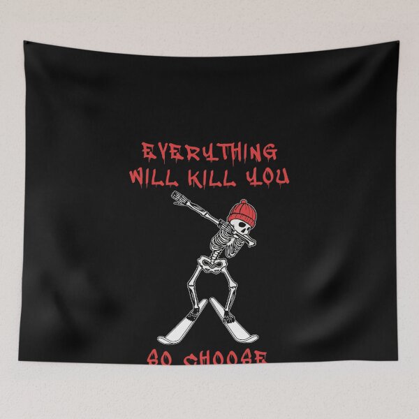 Item preview, Skiing Skull designed and sold by braaax.