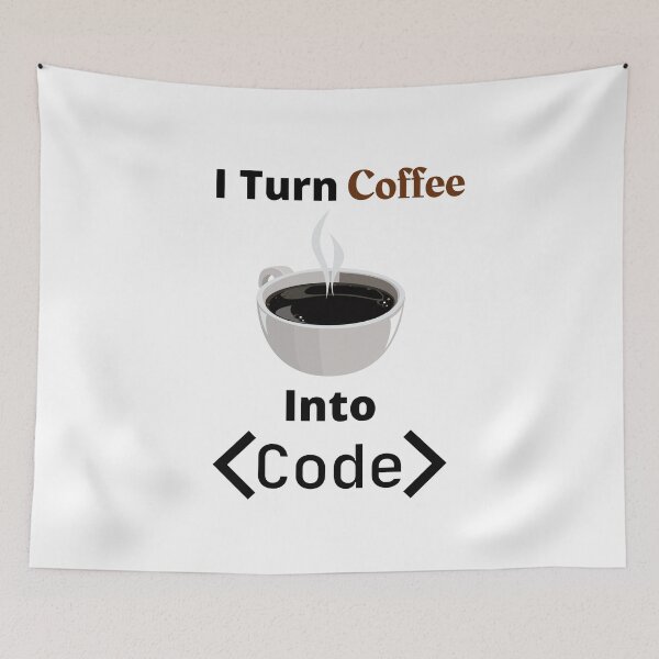 Item preview, I Turn Coffee Into Code designed and sold by KammilDesigns.