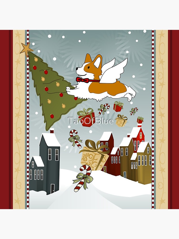 Merry Christmas - Santa Paws (Corgi) by TaoOfBlue