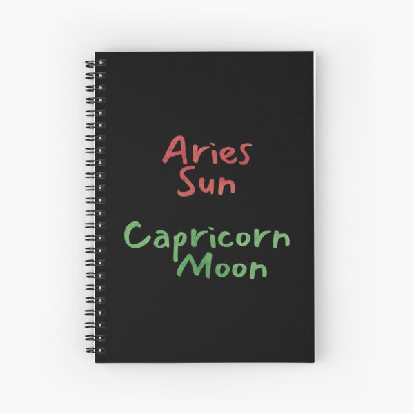 Artikel-Vorschau von Widder Sonne Steinbock Mond Text, designt und verkauft von leomooncreates.