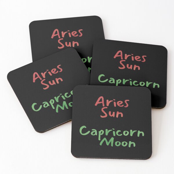 Item preview, Aries Sun Capricorn Moon Text designed and sold by leomooncreates.
