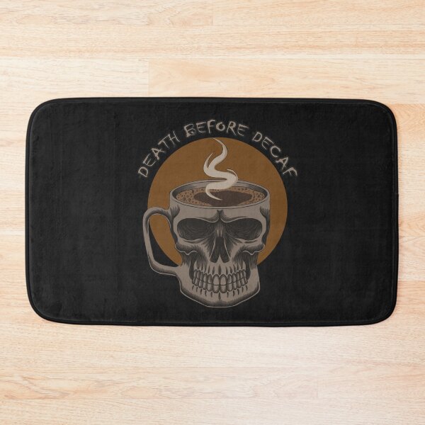 Item preview, Death Before Decaf- Spooky Halloween Coffee Mug for Coffee Lovers designed and sold by EvaWolf.