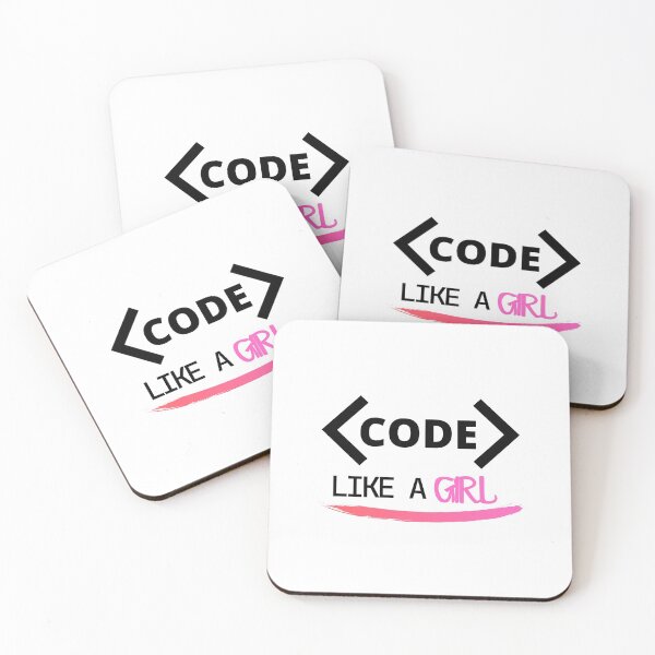 Item preview, Code Like A Girl designed and sold by KammilDesigns.