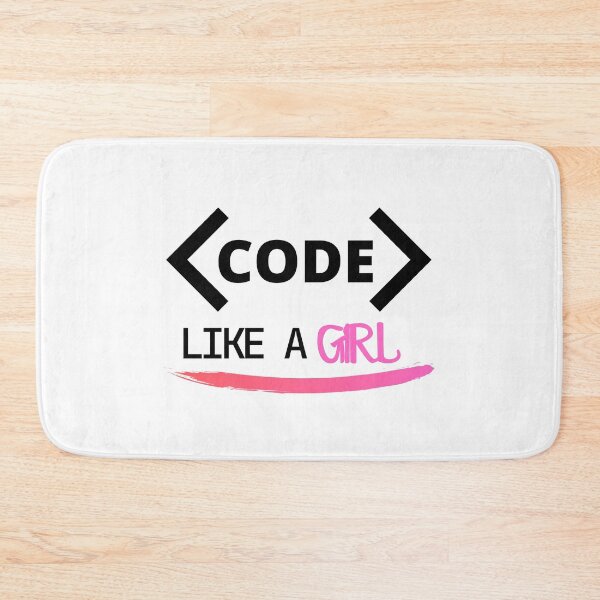 Item preview, Code Like A Girl designed and sold by KammilDesigns.