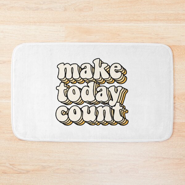 Item preview, aesthetic pastel yellow make today count designed and sold by STAR10008.