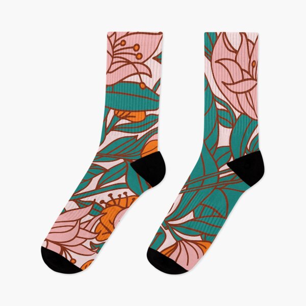 Item preview, Lush leaves and flowers designed and sold by AllPrintsAndArt.