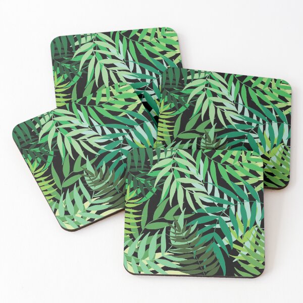 Item preview, tropical leaves - black designed and sold by riley-blue.
