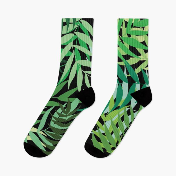 Item preview, tropical leaves - black designed and sold by riley-blue.