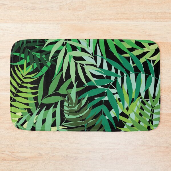 Item preview, tropical leaves - black designed and sold by riley-blue.