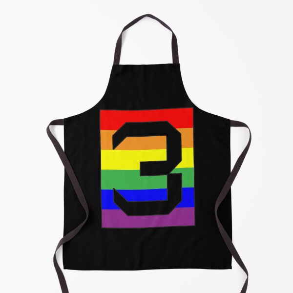 Item preview, Number "3" LGBT Gay Pride Rainbow Flag font designed and sold by 65 MCMLXV.