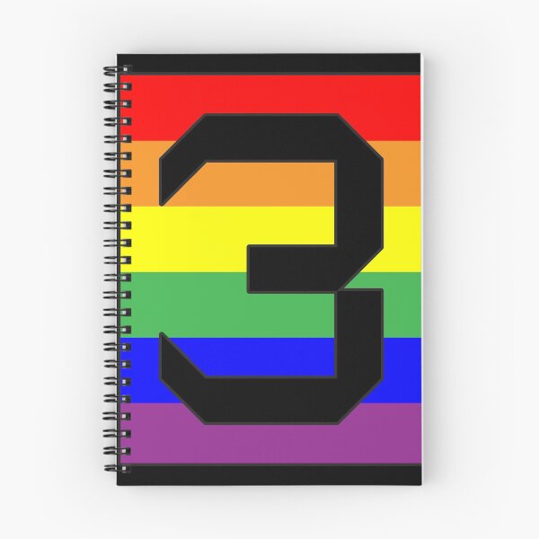 Item preview, Number "3" LGBT Gay Pride Rainbow Flag font designed and sold by 65 MCMLXV.