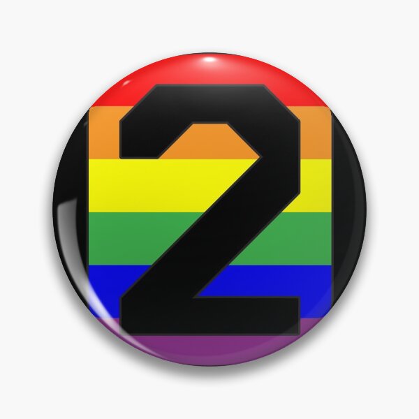Item preview, Number "2" LGBT Gay Pride Rainbow Flag font designed and sold by 65 MCMLXV.