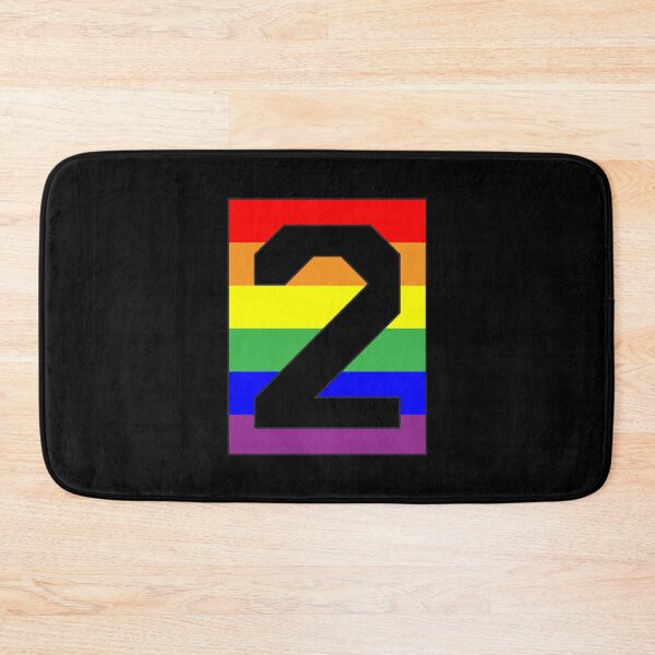 Item preview, Number "2" LGBT Gay Pride Rainbow Flag font designed and sold by 65 MCMLXV.