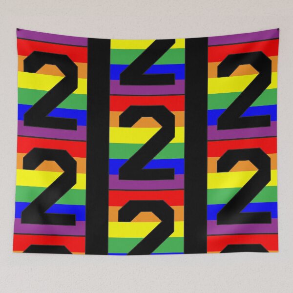 Item preview, Number "2" LGBT Gay Pride Rainbow Flag font designed and sold by 65 MCMLXV.