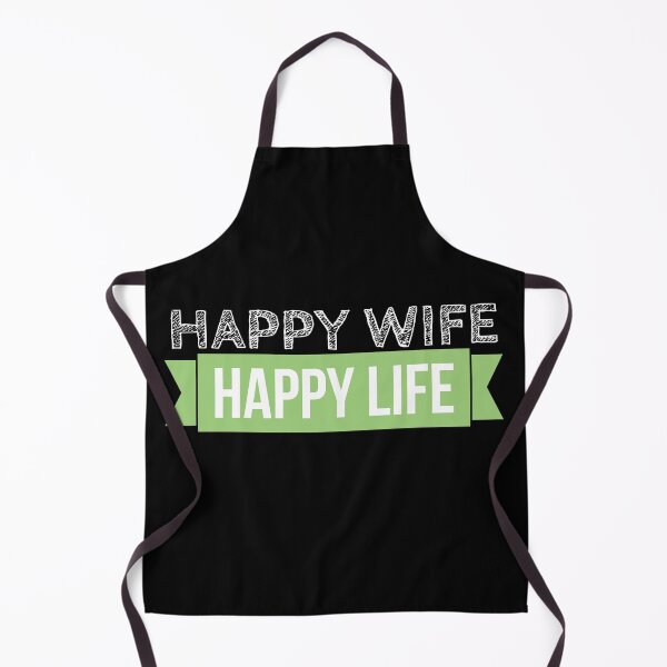 Item preview, Happy Wife Happy Life - Funny Marriage Quote designed and sold by mikels.