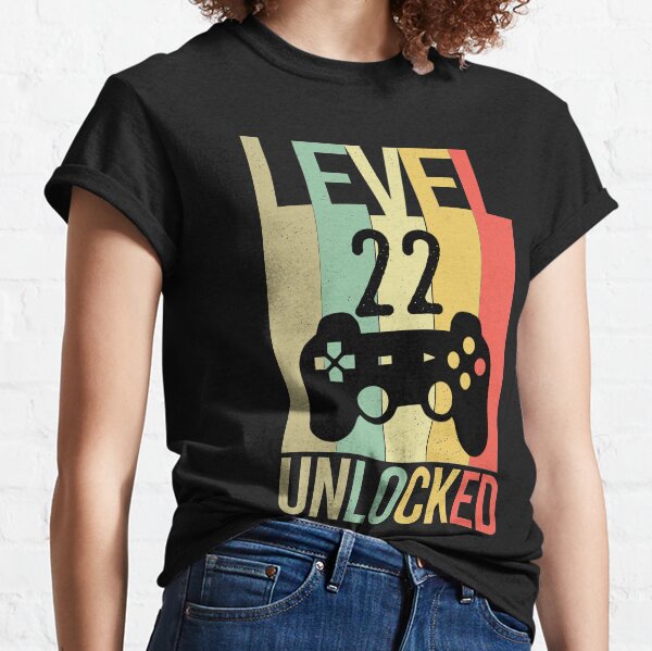 22 Anni Compleanno regalo videogiochi level 22 complete Maglietta 22 Anni Compleanno regalo videogiochi level 22 complete Maglietta