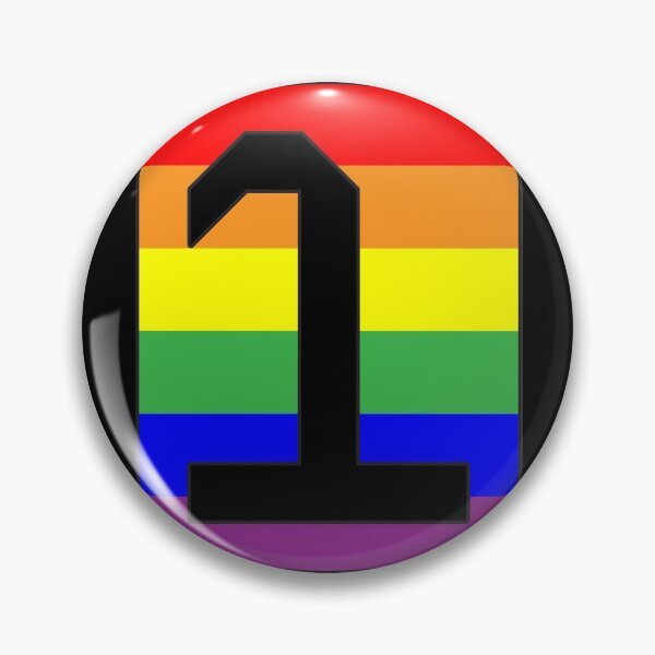 Item preview, Number "1" LGBT Gay Pride Rainbow Flag font designed and sold by 65 MCMLXV.