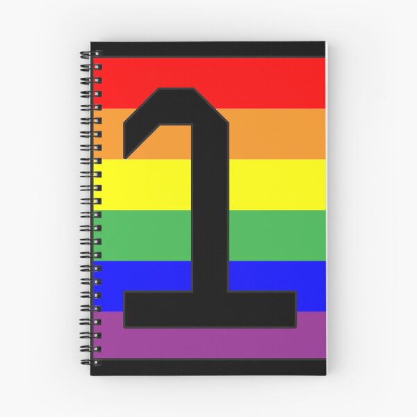 Item preview, Number "1" LGBT Gay Pride Rainbow Flag font designed and sold by 65 MCMLXV.