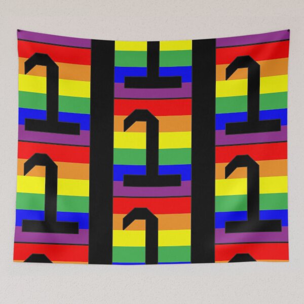 Item preview, Number "1" LGBT Gay Pride Rainbow Flag font designed and sold by 65 MCMLXV.
