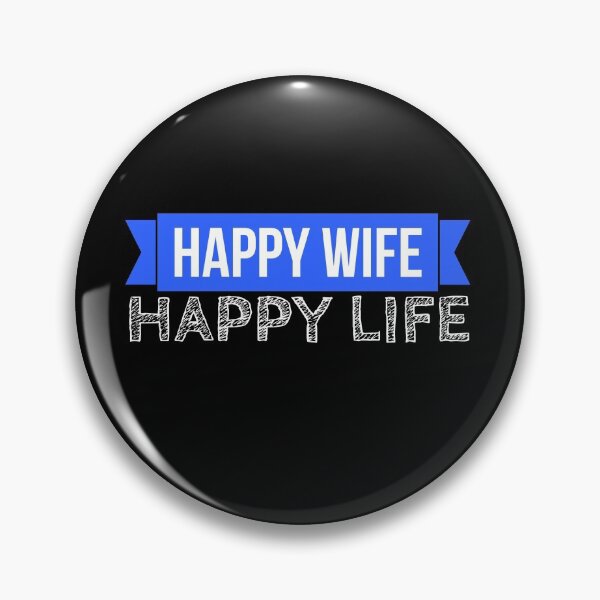 Item preview, Copy of Happy Wife Happy Life - Funny Marriage Quote designed and sold by mikels.