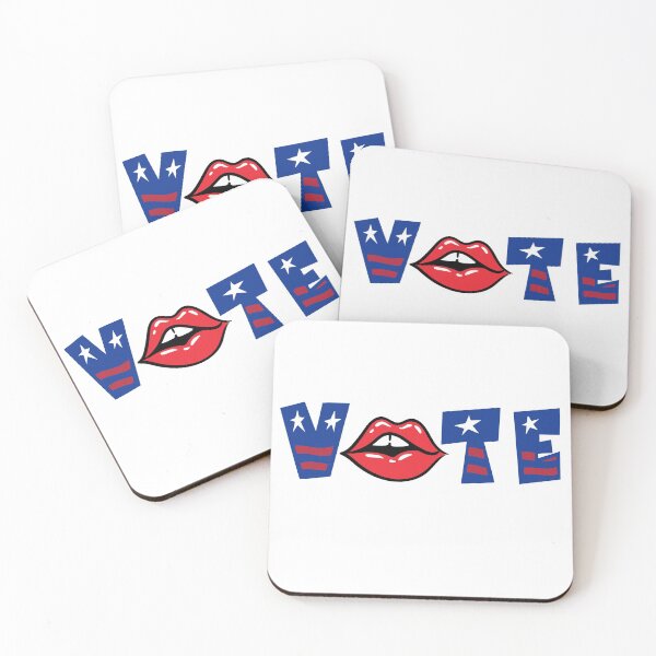 Item preview, Vote in block letters and a red lipped designed and sold by tee4shirt.