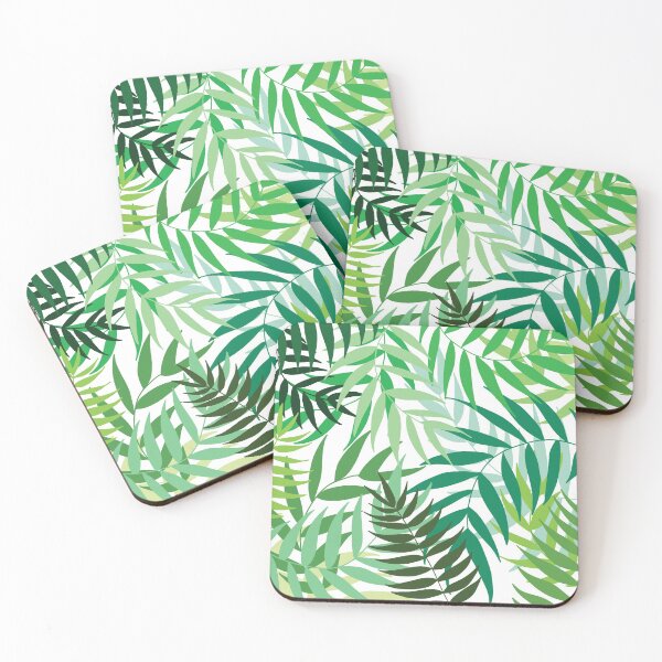 Item preview, tropical leaves - white designed and sold by riley-blue.