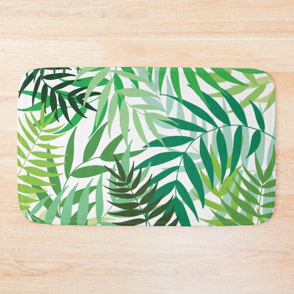 Item preview, tropical leaves - white designed and sold by riley-blue.