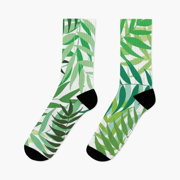Item preview, tropical leaves - white designed and sold by riley-blue.