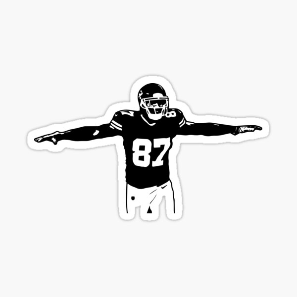 Travis Kelce Kc Chief Kelce Excited Line Drawing Number 87 -   Israel