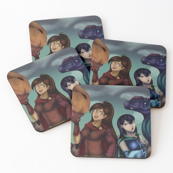 Item preview, Girls with Dinosaurs designed and sold by TheKohakuDragon.