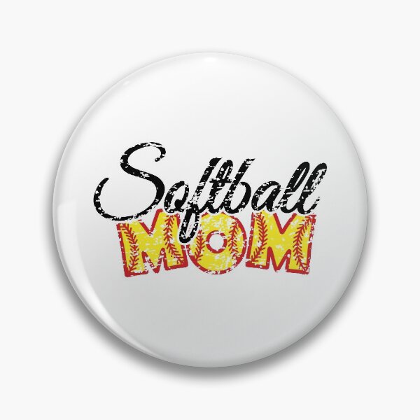 Item preview, Distressed softball mom with red stitches designed and sold by PepaAnaRB.