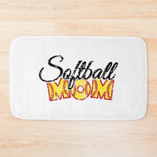 Item preview, Distressed softball mom with red stitches designed and sold by PepaAnaRB.