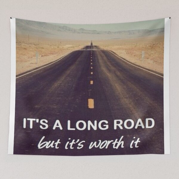 Item preview, Motivational Quotes - It Is A Long Road designed and sold by Designs By Creation.