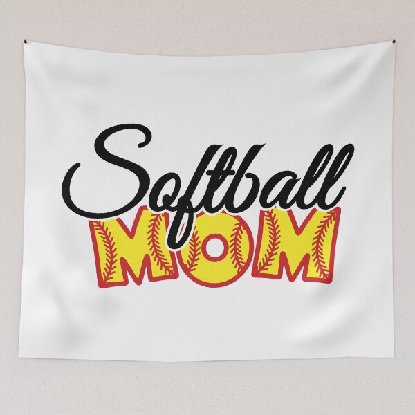 Item preview, Softball mom with red stitches designed and sold by PepaAnaRB.