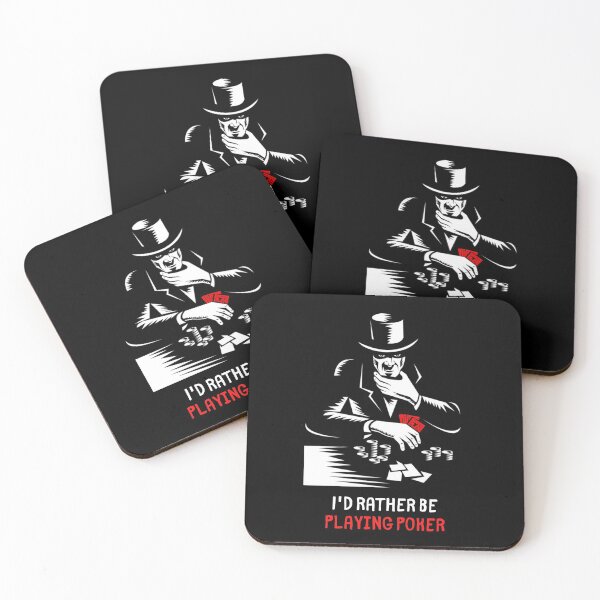 Item preview, I'd rather be playing poker designed and sold by Paw Design.