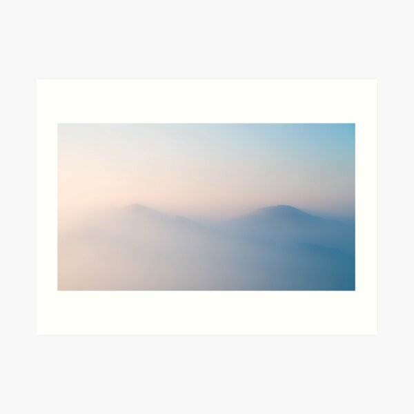 Malvern Hills: Monday Morning Blues Art Print