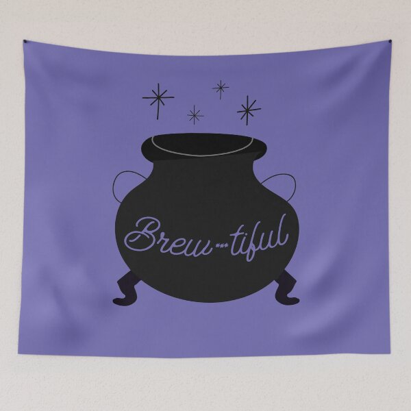 Item preview, Brew Brewtiful Brewing Beautiful Witch Halloween Fall Autumn Cute Fun Costume Fun Pun  designed and sold by gkao.