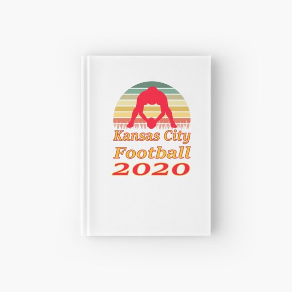 Kansas City Football 2020 Retro Sunset funny design Hardcover Journal