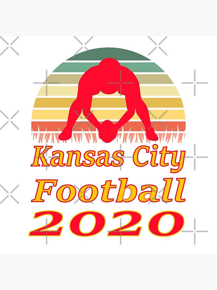 Kansas City Football 2020 Retro Sunset funny design by BGRoberts